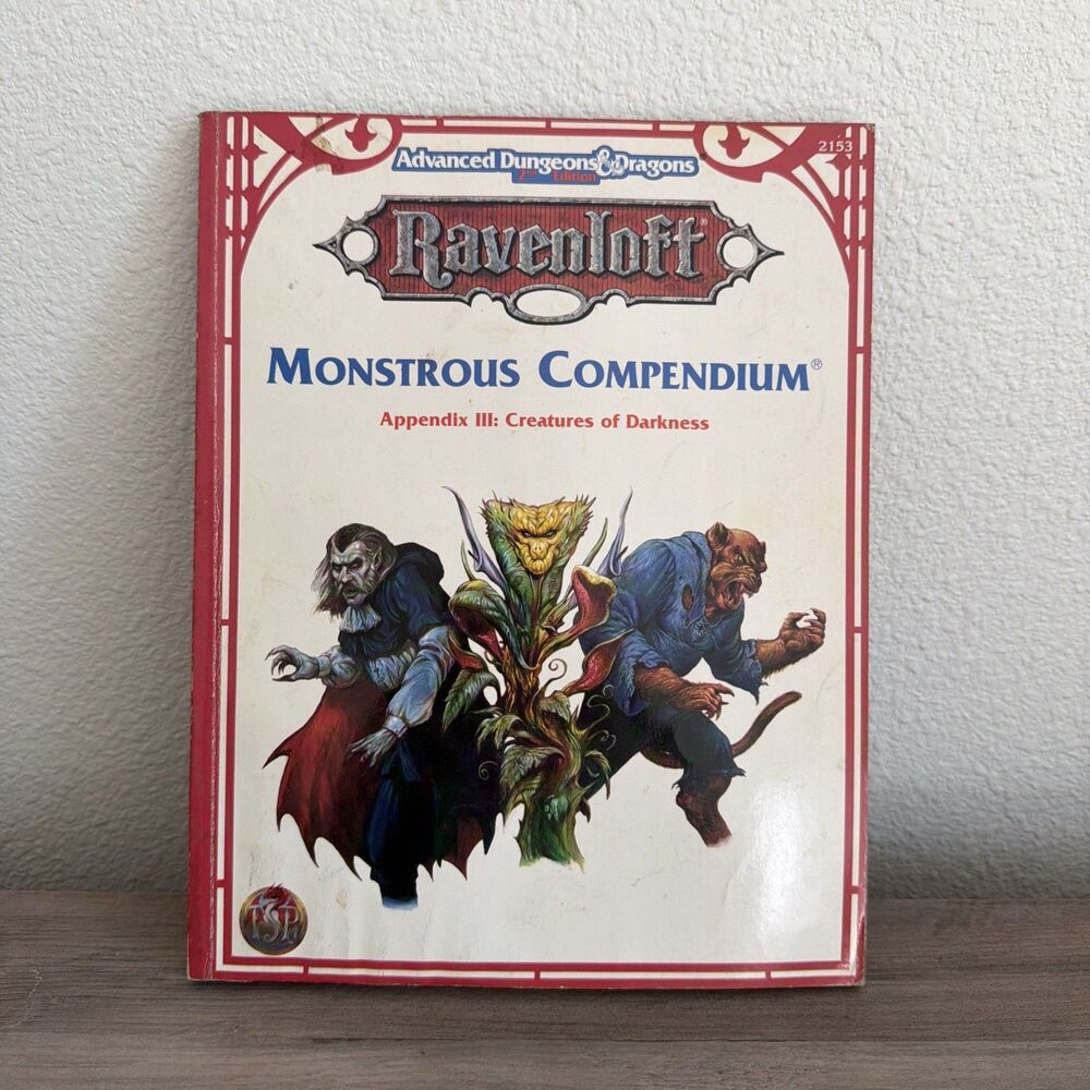 AD&D Dungeons & Dragons Ravenloft Montrous Compendium III Creatures of Darkness